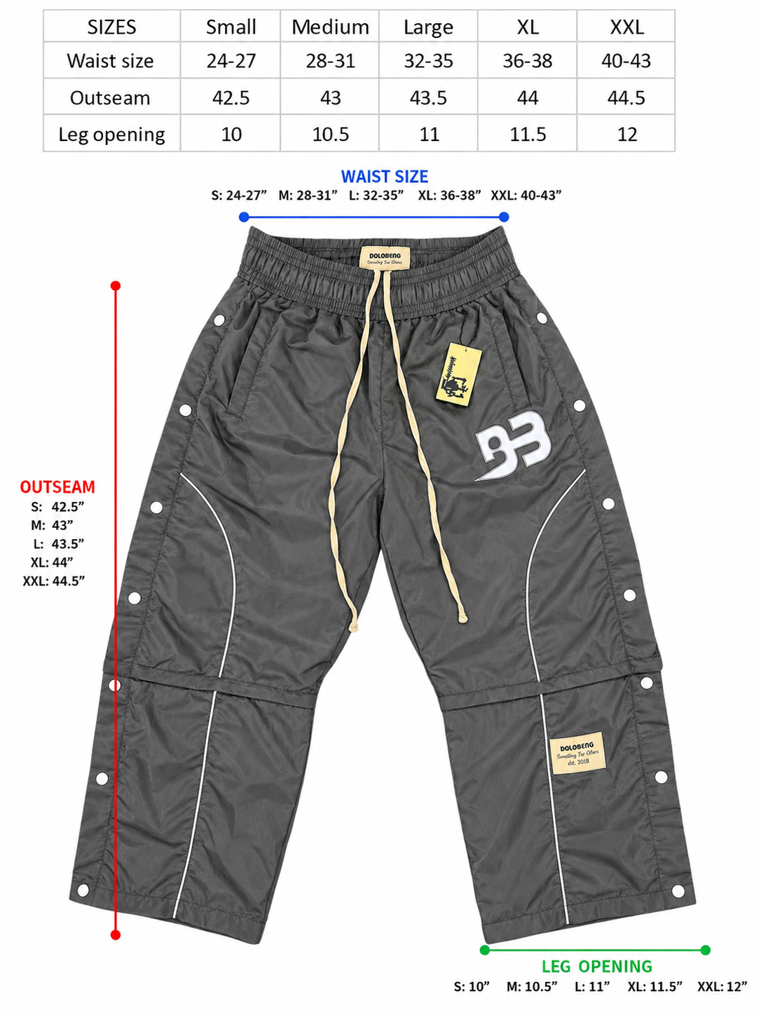 V2 Convertible Windbreaker Pants