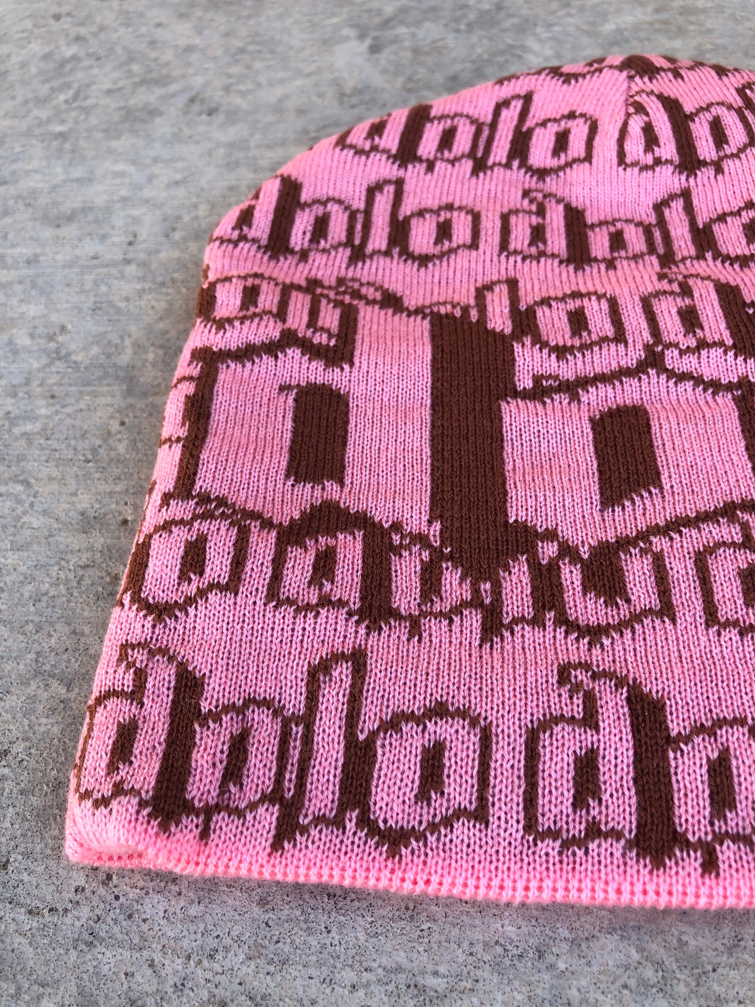 Pink Knitted Beanie
